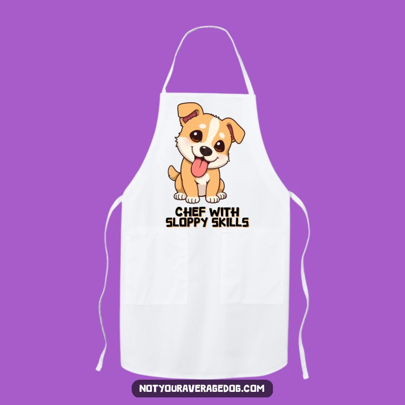 Funny Dog Tongue Apron: Comical Kitchen Wear, a Hilarious Gift for Chefs
