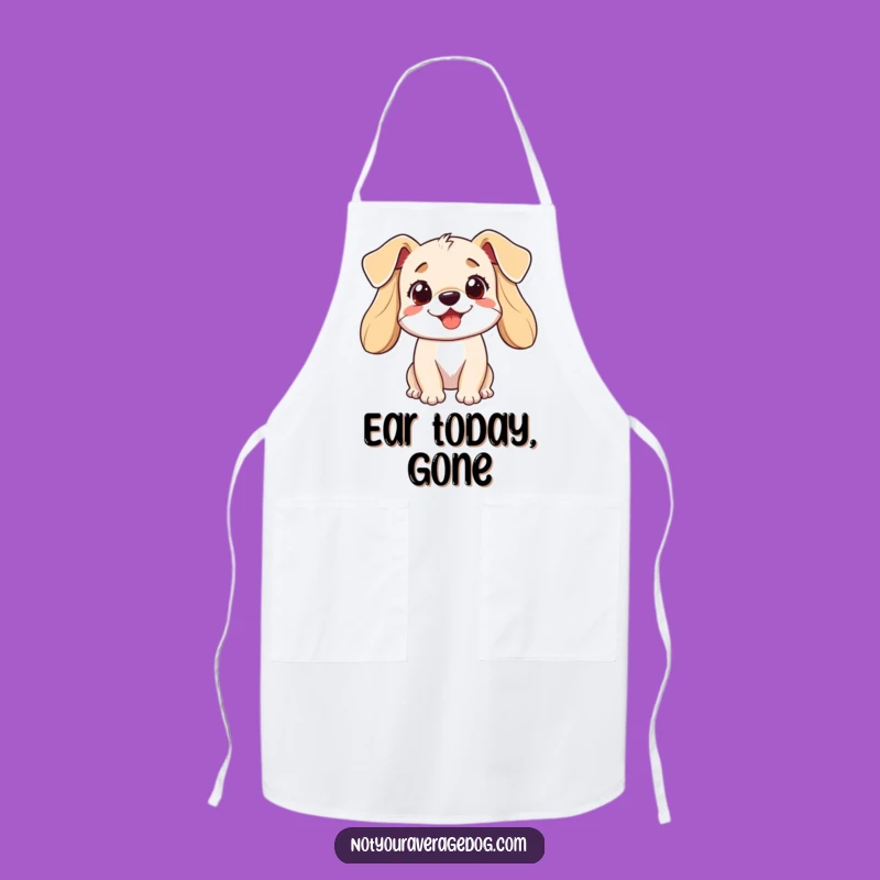Funny Dog Apron: Cook with Joy and a Playful Pup's Wild Ears