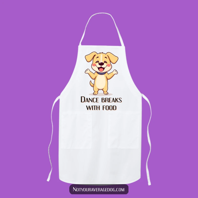 Funny Dog Dancing Apron: Kitchen Beats with Floppy Ear Moves