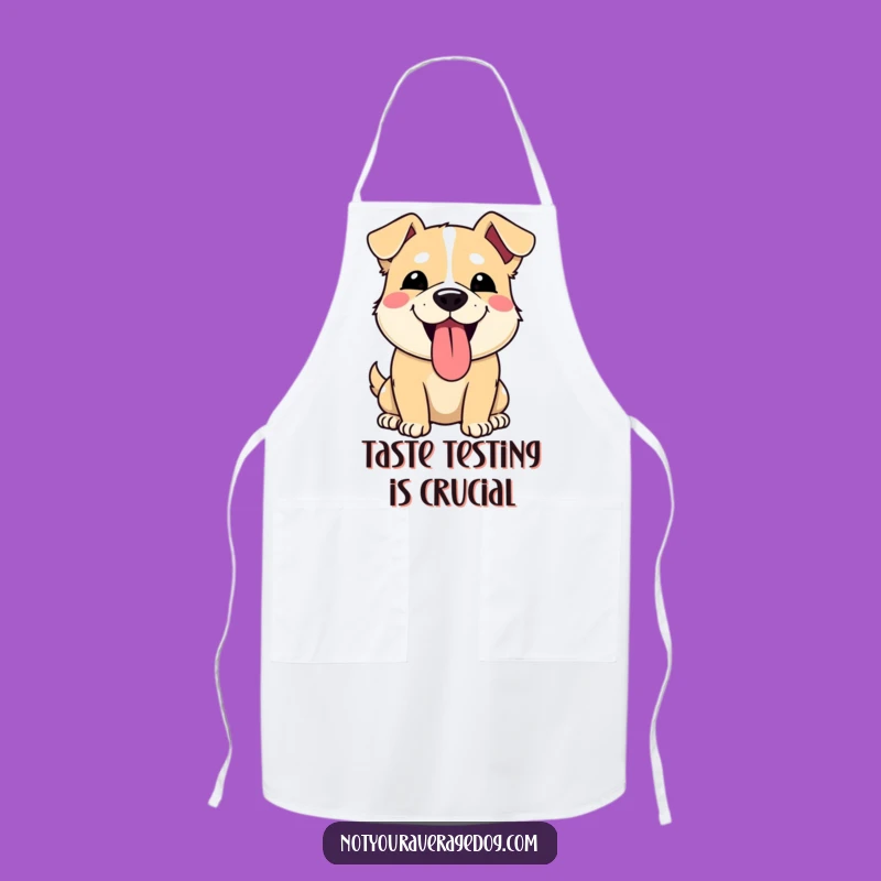 Funny Dog Tongue Out Apron: Cook with a Smile and Comedic Flair