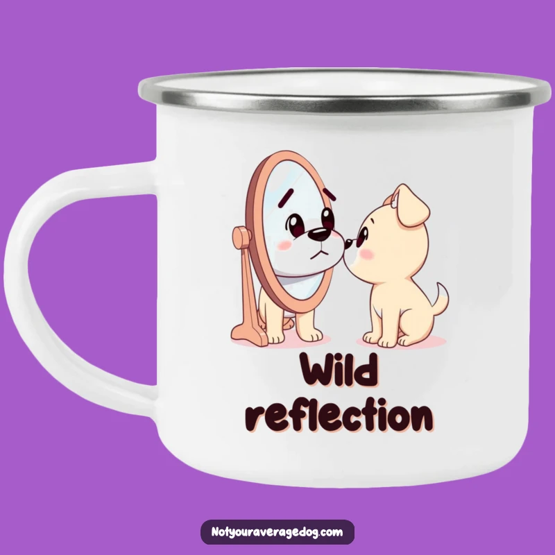 Funny Camp Mug: Dog Sees Stranger, Great Funny Gift
