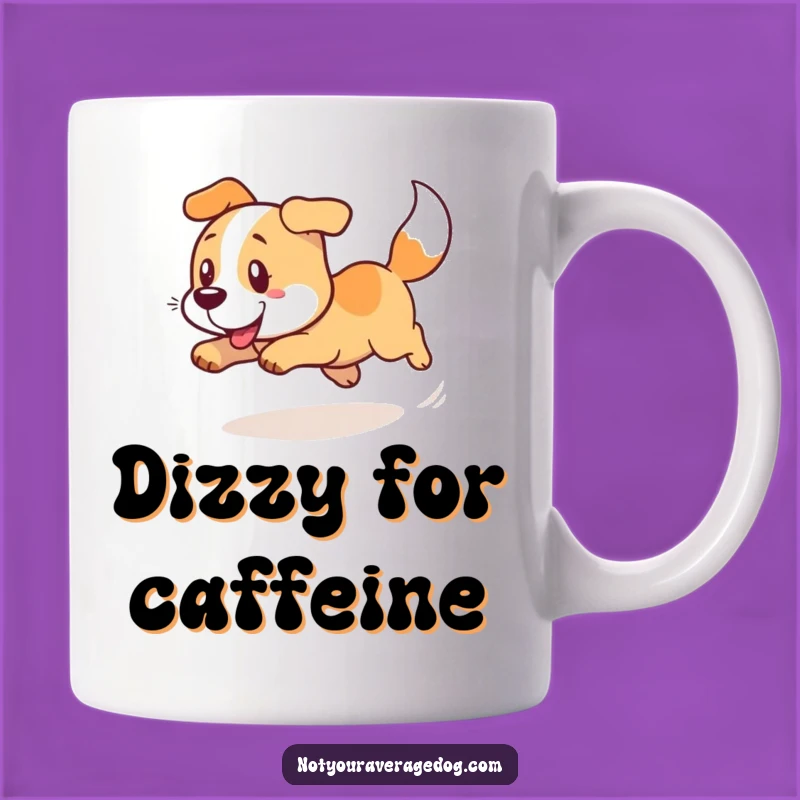 Funny Dog Tail Spin Mug: Hilarious Canine Chaos For A Dizzying Good Time Funny Gift