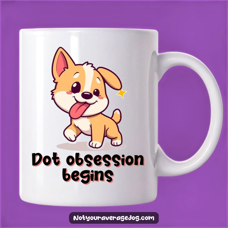 Funny Laser Chase Dog Mug: Hilarious Gift for Energetic Pups
