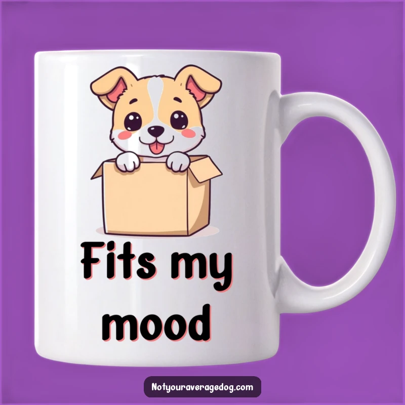Funny Dog in Small Box Mug - Hilarious Pup Gift for Dog Lovers