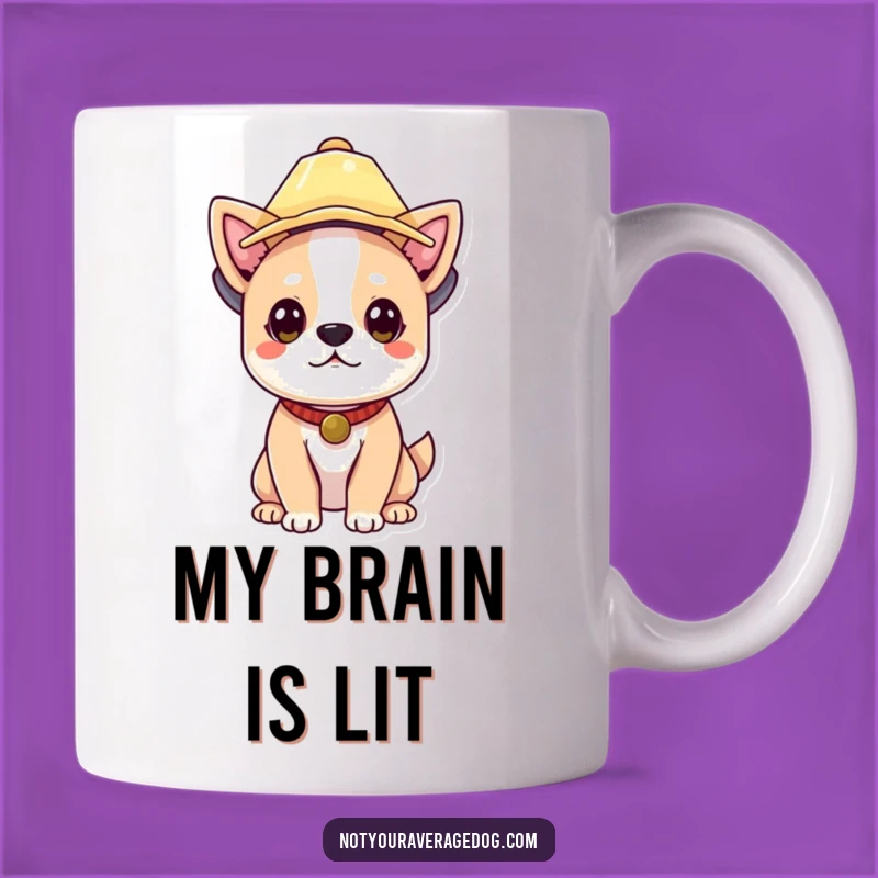 Funny Dog Lampshade Hat Mug - Hilarious Dog Lover Gift for Laughter