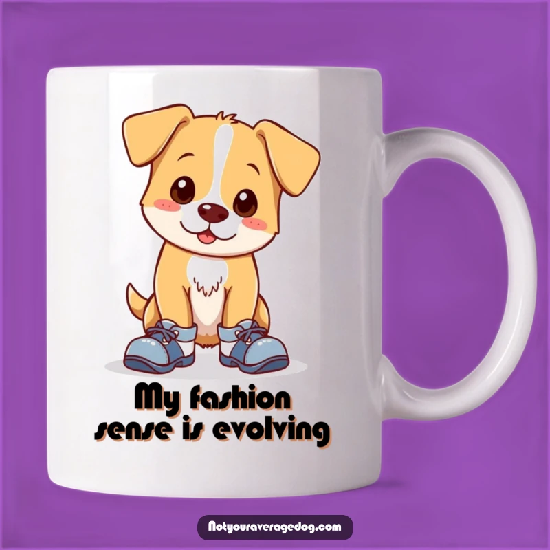 Funny Dog Mismatched Shoes Mug: A Clumsy Canine Gift for Dog Lovers