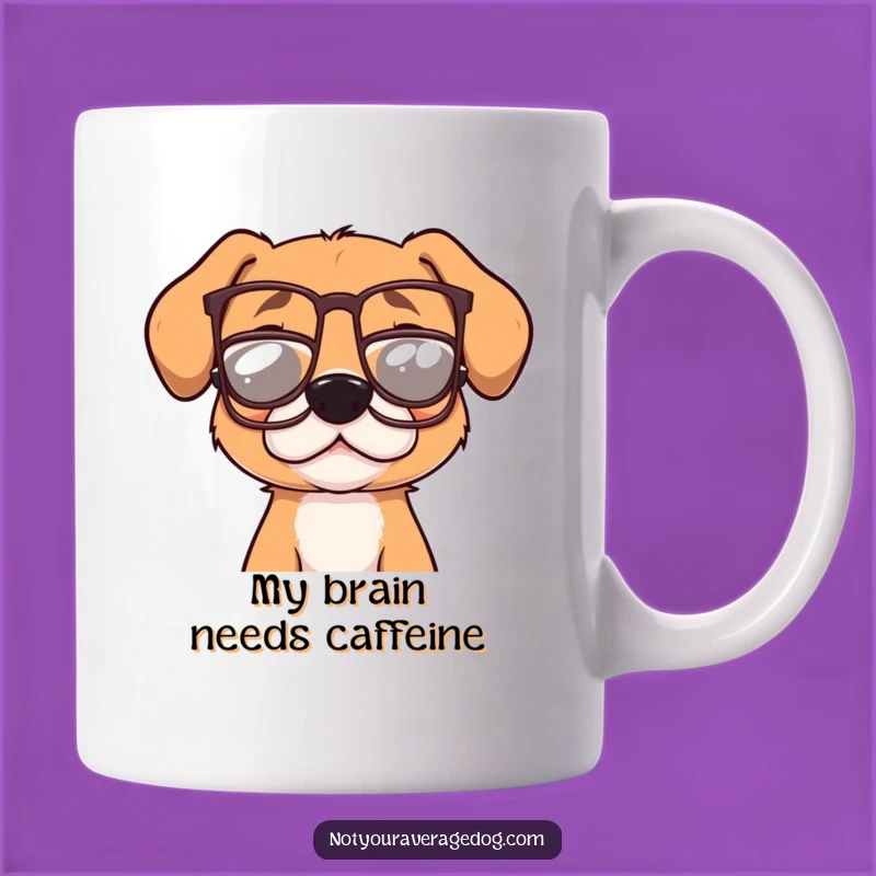 Funny Dog With Glasses Mug - Hilarious Canine Intellectual Gift for Dog Lovers
