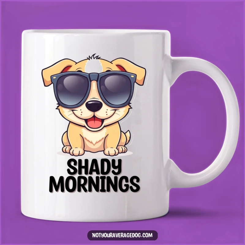 Funny Goofy Dog Sunglasses Mug - Hilarious Pup Gift for Smiles