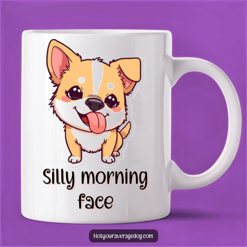 Funny Mischievous Dog Tongue Mug: Hilarious Canine Gift