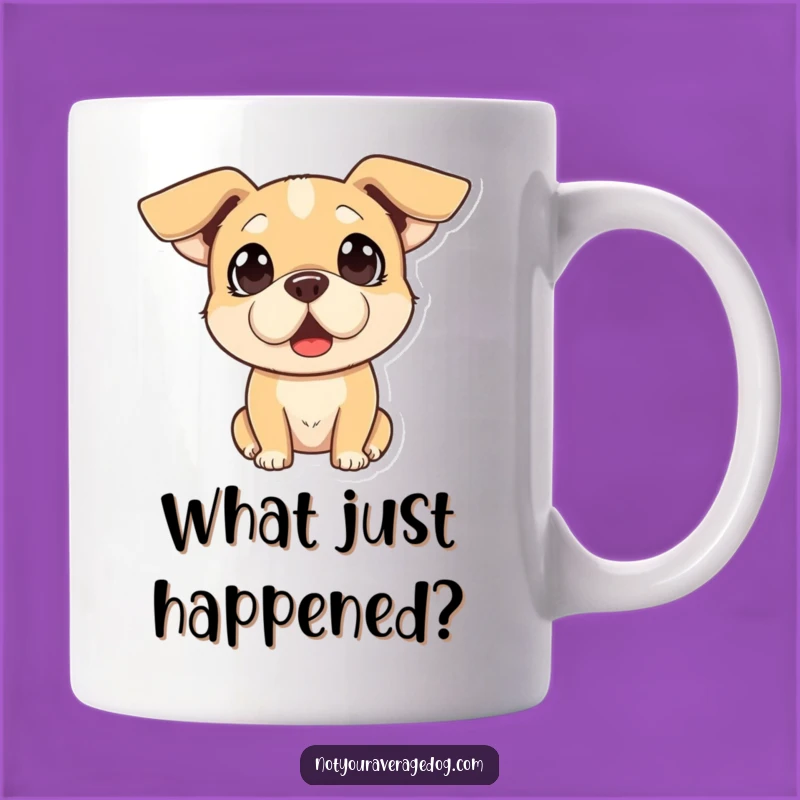 Funny Surprised Dog Expression Mug - For Those Hilarious Shocking Moments!