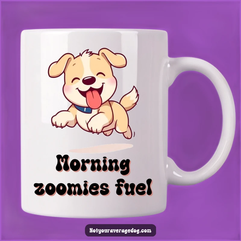 Funny Tongue Out Dog Mug - Hilarious Running Pet Gift Idea