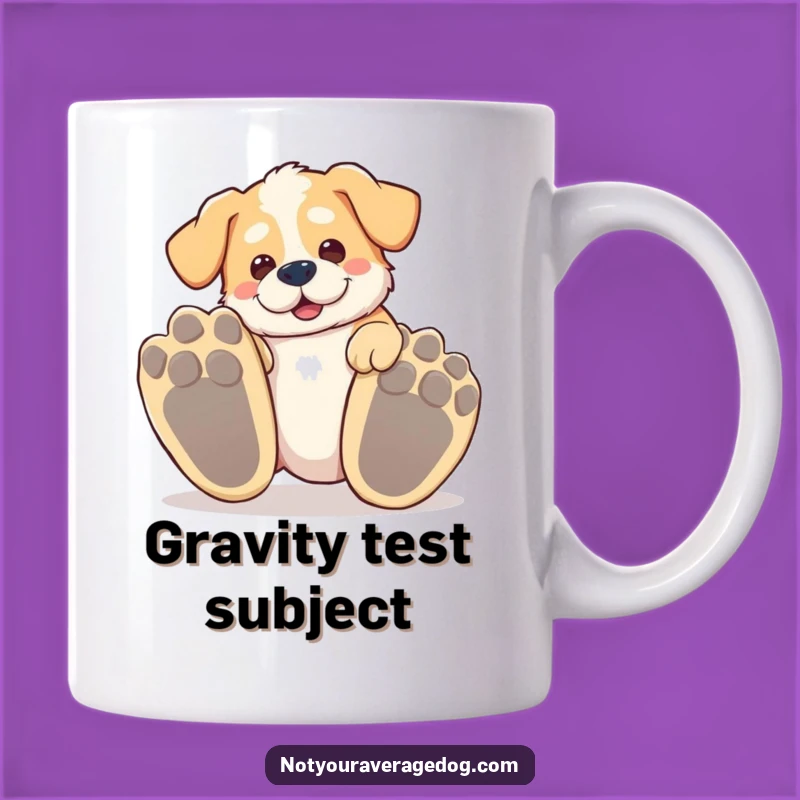 Funny Tripping Dog Mug: Big Paws, Clumsy Charm, Perfect Gift