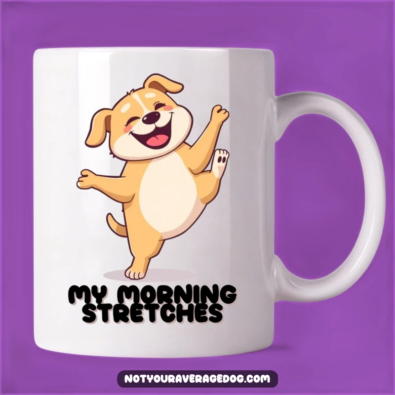 Funny Dog Cartwheel Mug: Hilarious Wobbly Canine Gift for Dog Lovers