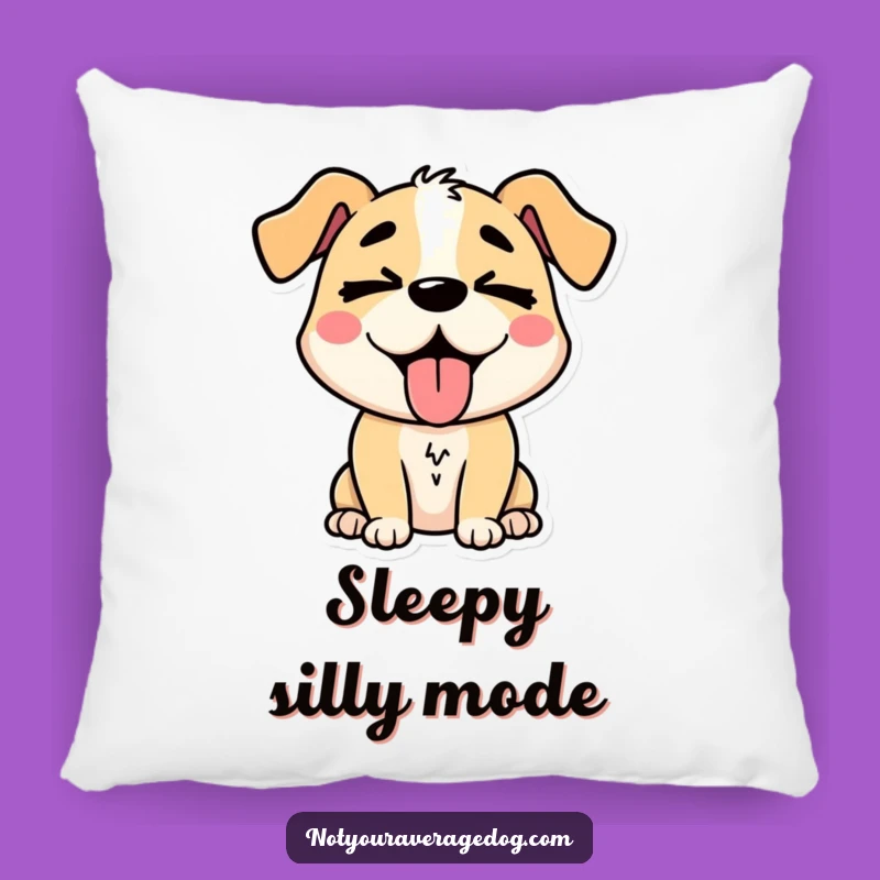 Cozy Funny Silly Dog Tongue Out Pillow: Cuddle Up with a Laugh