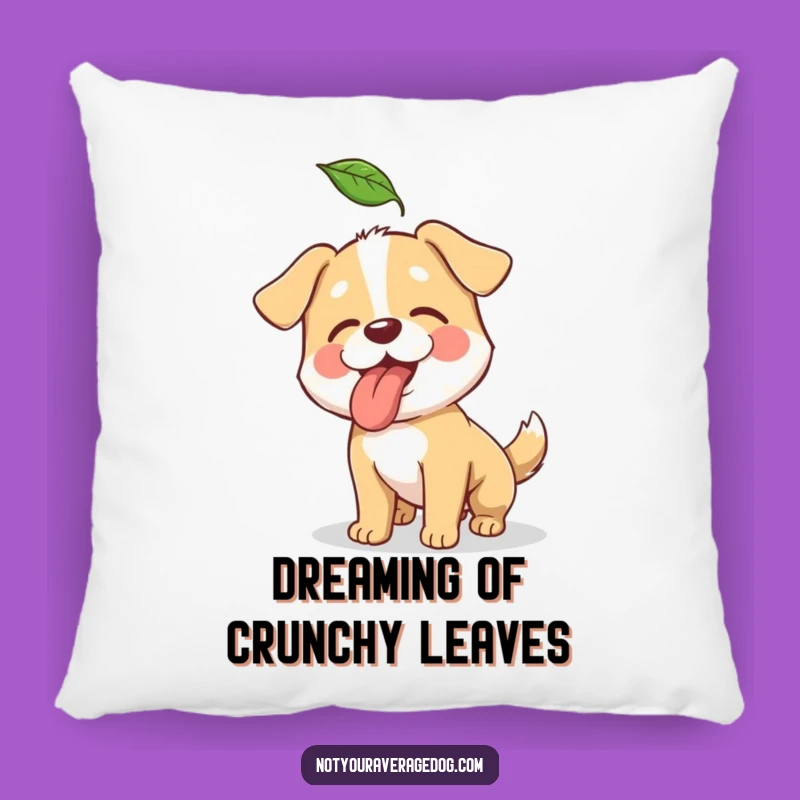 Funny Leaf Dog Pillow: Comfy & Hilarious Canine Accent Decor