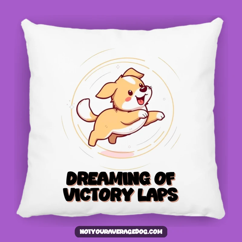 Funny Dog Chasing Tail Pillow: Cozy Comfort with Dizzy Pet Humor