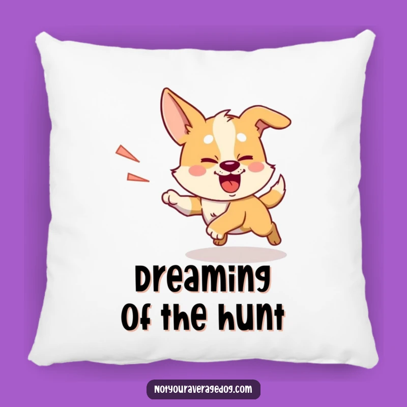 Funny Chasing Shadow Dog Pillow: Cozy Focus & Silly Pursuit, Gift