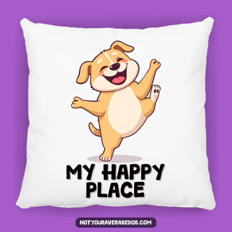 Funny Dog Cartwheel Pillow: Comfy & Hilarious Canine Decor