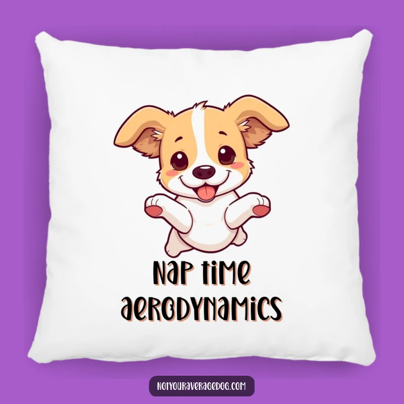 Funny Dog Leaping Pillow: Comfy Canine Chaos Decor