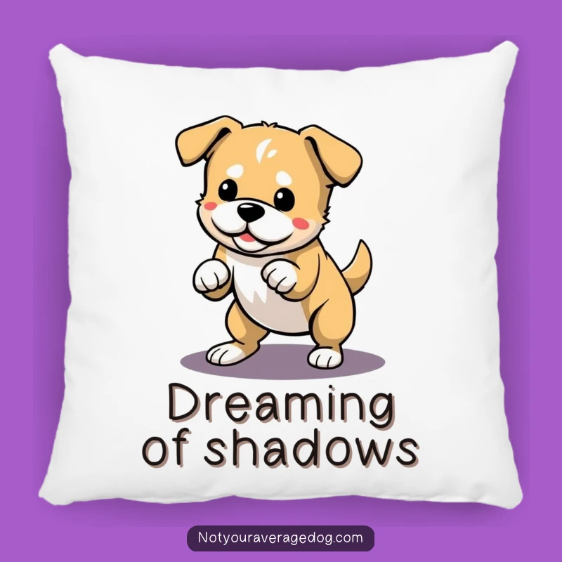 Funny Dog Shadow Pounce Pillow: Comfy Humor for Your Home