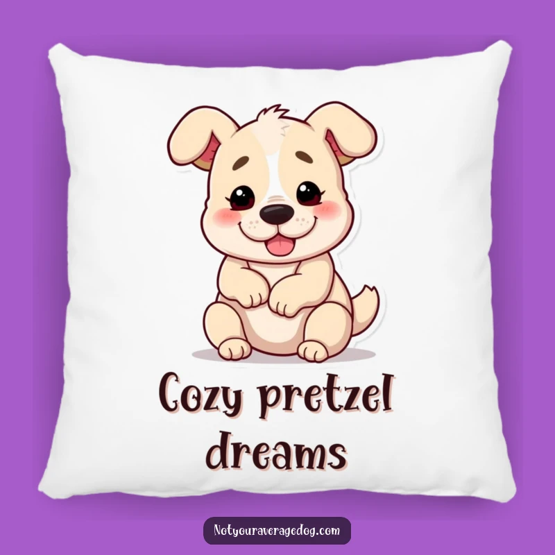 Funny Pretzel Dog Pillow: Squishy Comfort with a Silly Twist