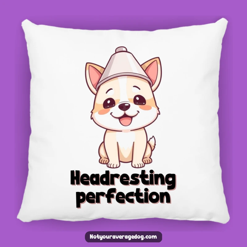 Funny Lampshade Dog Pillow: Cozy Accent for Humorous Homes