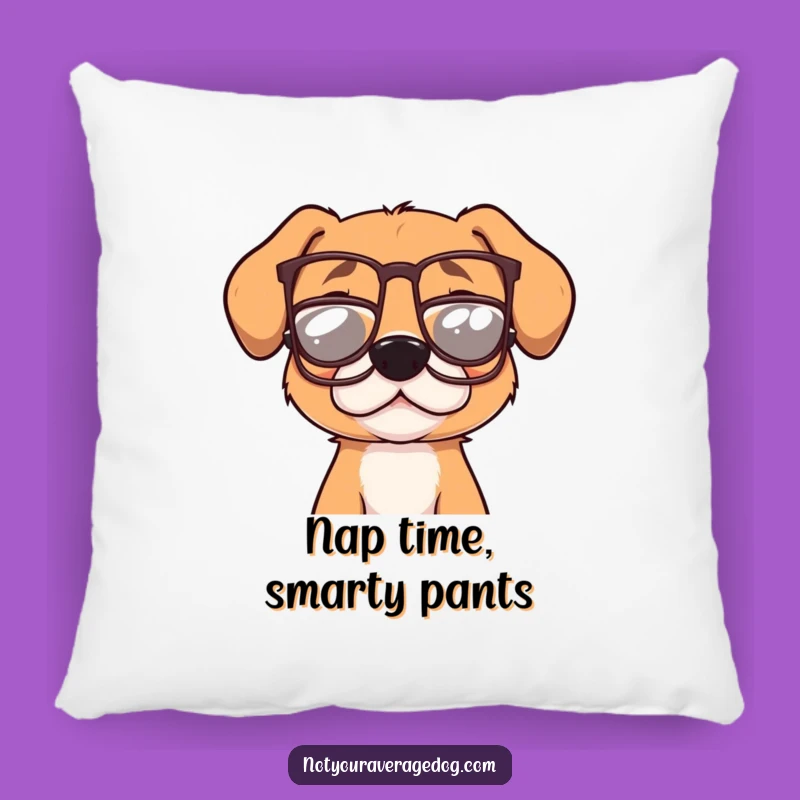 Funny Dog With Glasses Pillow - Comfy & Hilarious Canine Decor Gift