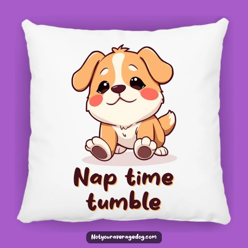 Funny Tripping Dog Pillow - Soft Comical Cushion, Cozy Gift
