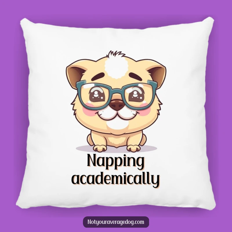 Cozy Funny Dog Glasses Pillow: Add Comfort and Goofy Humor