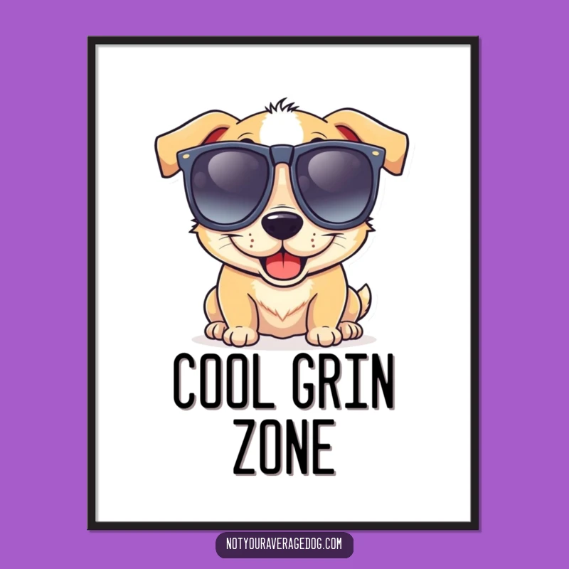 Funny Goofy Dog Sunglasses Digital Art - Instant Cool Decor