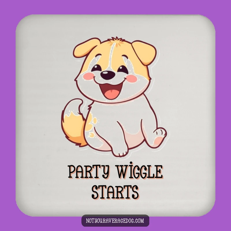 Funny Dog Butt Wiggle Coaster - Hilarious Canine Protection Gift