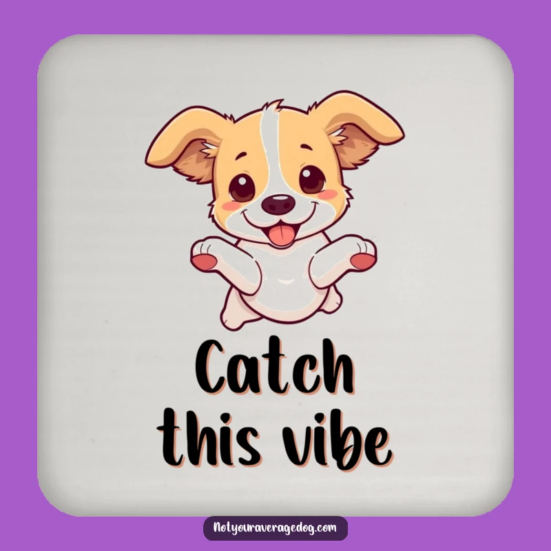 Funny Dog Leaping Coaster: Protect Surfaces with Playfulness
