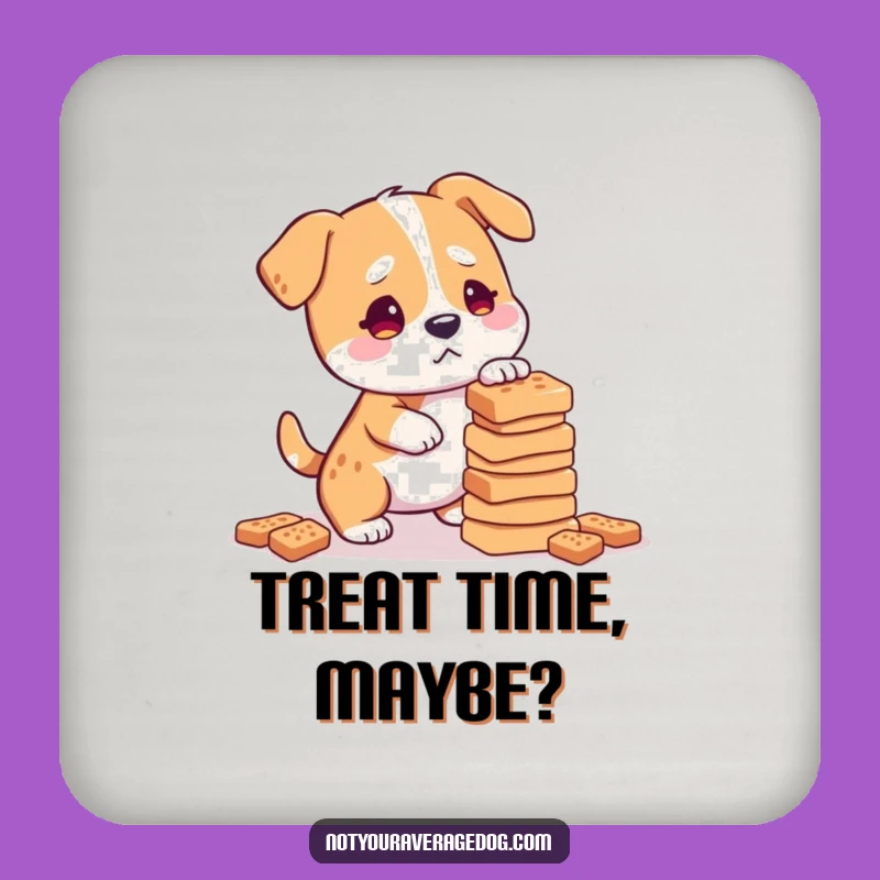 Funny Dog Treat Balance Coaster: Protect Surfaces with Canine Comedy