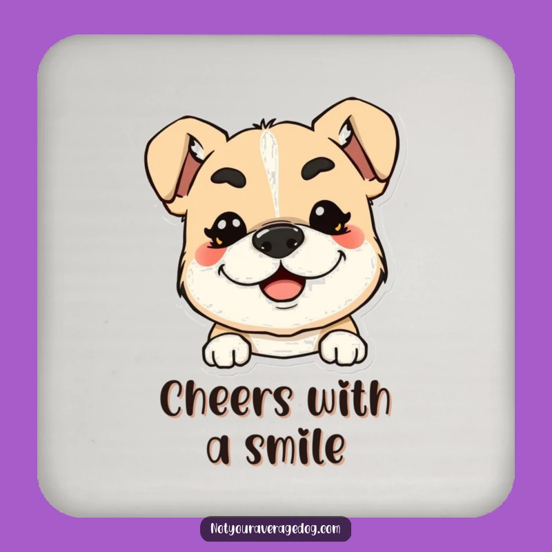 Funny Eyebrow Dog Coasters: Protect Tables with Expressive Style