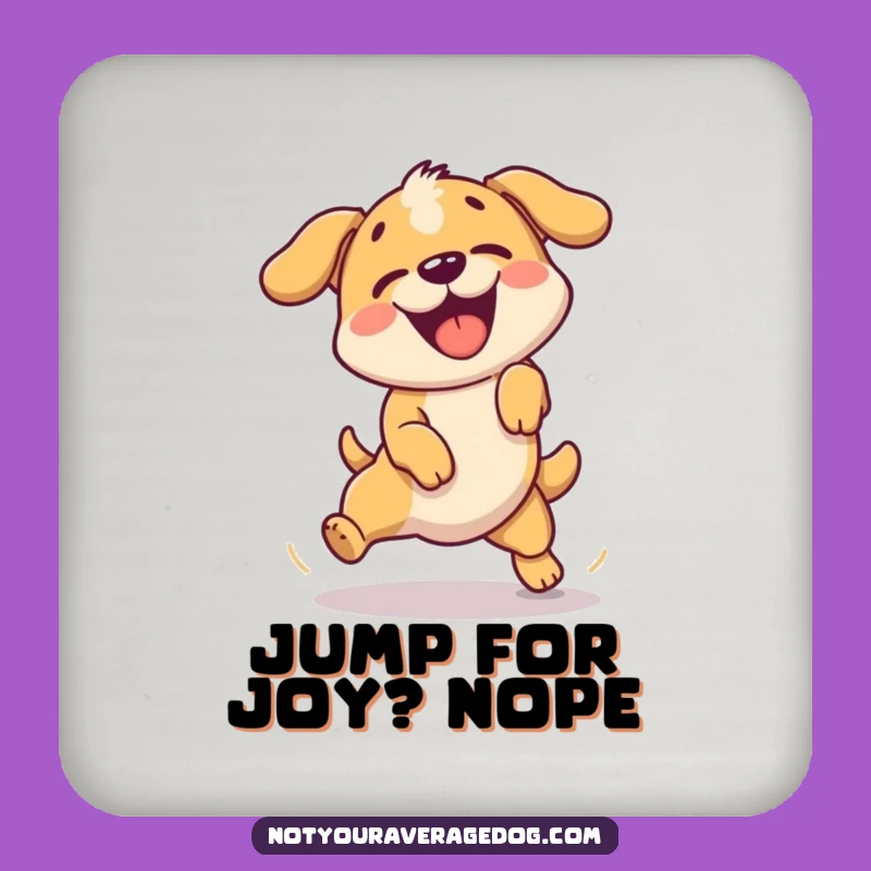 Funny Failed Jump Dog Coaster: Hilarious Surface Protector