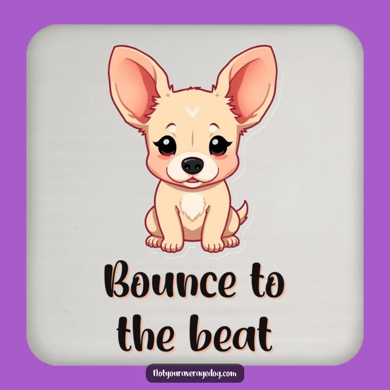 Funny Floppy Ear Dog Coasters (Set of 4) - Protect Surfaces with Hilarious Style, Great Gift!