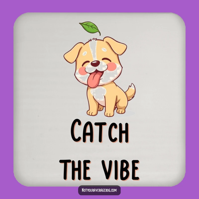 Funny Leaf Dog Coaster: Hilarious Protection for Your Surfaces