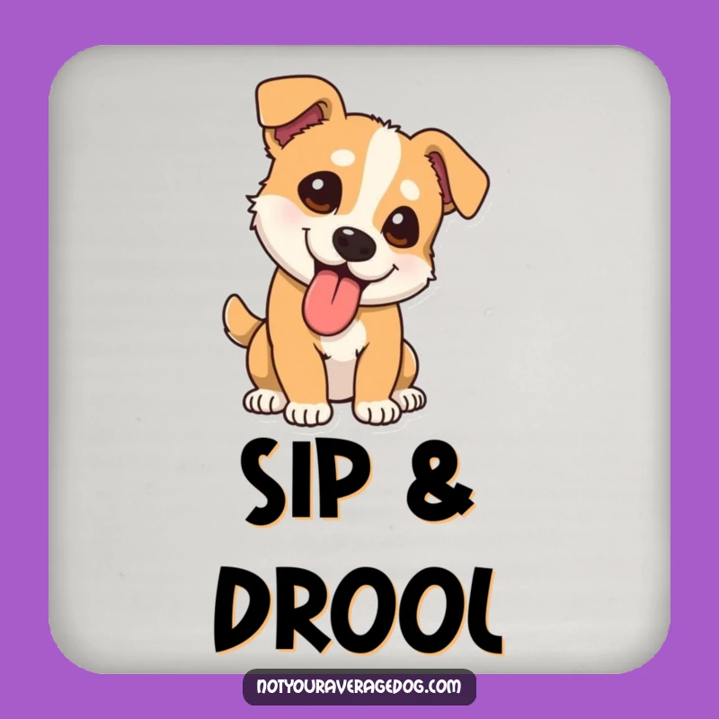 Comical Dog Tongue Coaster: Funny Drink Accessory, a Hilarious Protecter Gift