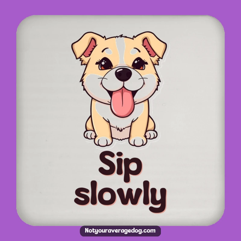 Funny Dog Goofy Coaster: Protect Surfaces from Spills & Giggles, Perfect Funny Gift