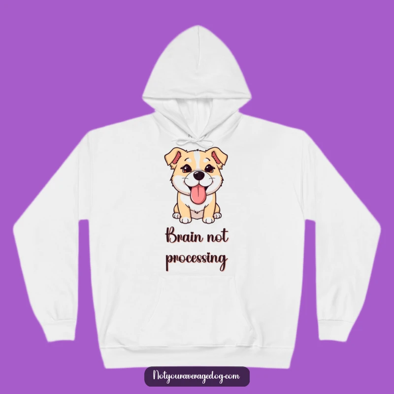 Funny Dog Goofy Hoodie: Cozy Sideways Tongue Comfort, Crossed Eyes Humor, Ideal Funny Gift