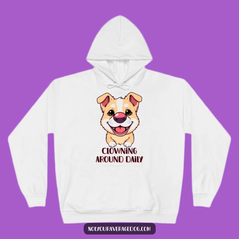 Cozy Funny Clown Dog Hoodie: Your Go-To Comfy Gift for Dog Enthusiasts