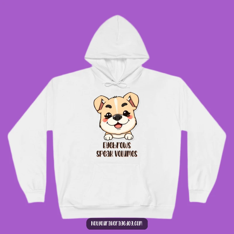 Cozy Funny Eyebrow Dog Hoodie: Warmth and Laughter for Pet Owners