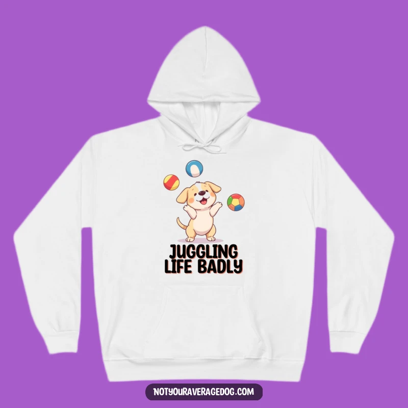 Cozy Funny Juggling Dog Ball Hoodie: Warmth Meets Whimsy