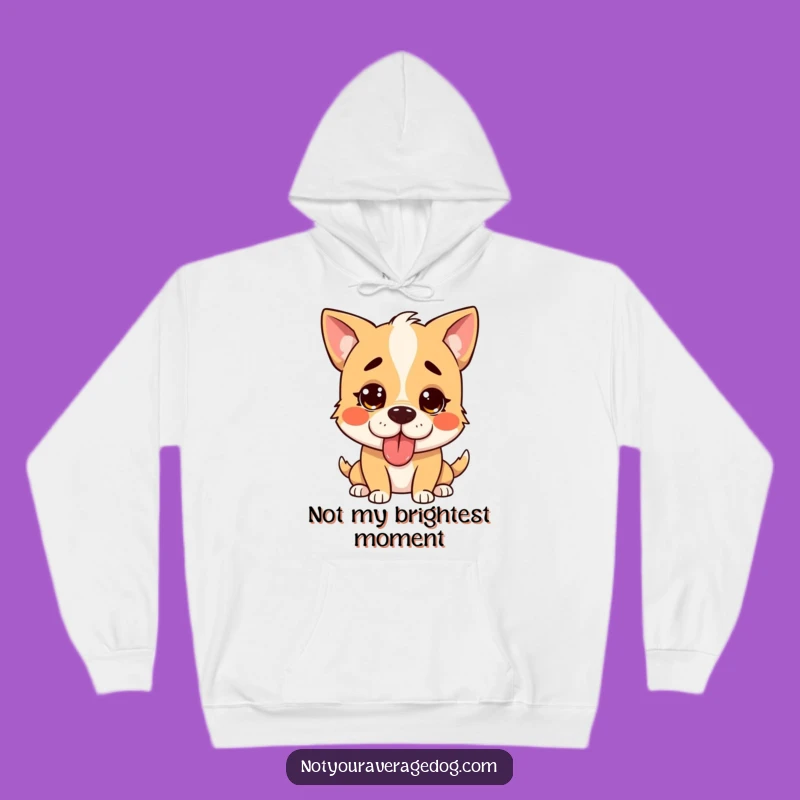 Funny Confused Dog Hoodie: Cozy & Silly Tongue Out, Great Gift