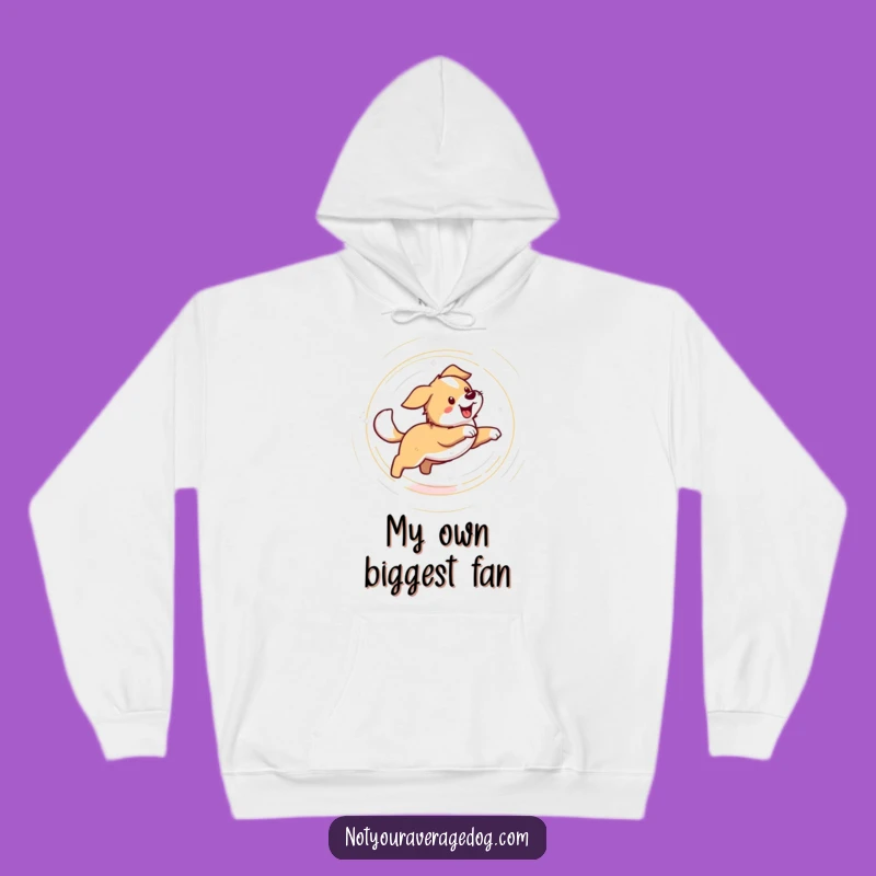 Funny Dog Chasing Tail Hoodie: Cozy Up with Dizzy Pet Humor
