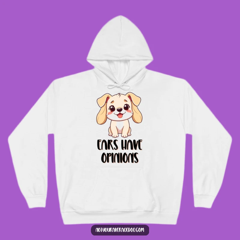 Funny Dog Hoodie: Cozy Up with a Hilarious Pup and Wild Ears