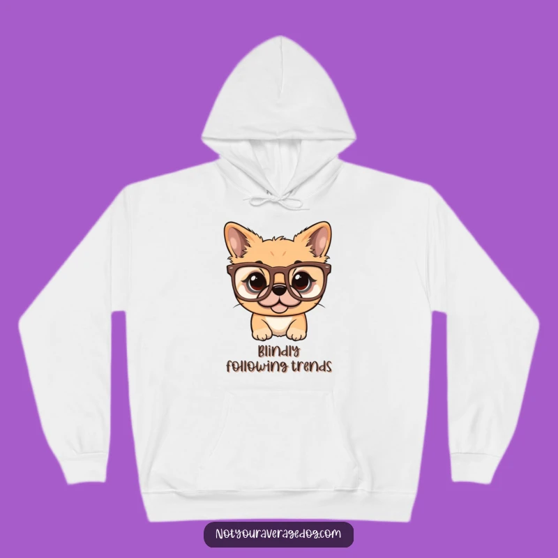 Funny Dog Oversized Glasses Hoodie: Stay Cozy And Cool With A Pup's Style Funny Gift