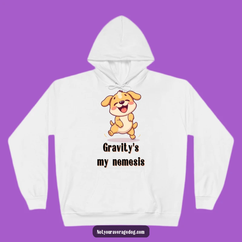 Cozy Funny Failed Jump Dog Hoodie: Warm & Hilarious Support