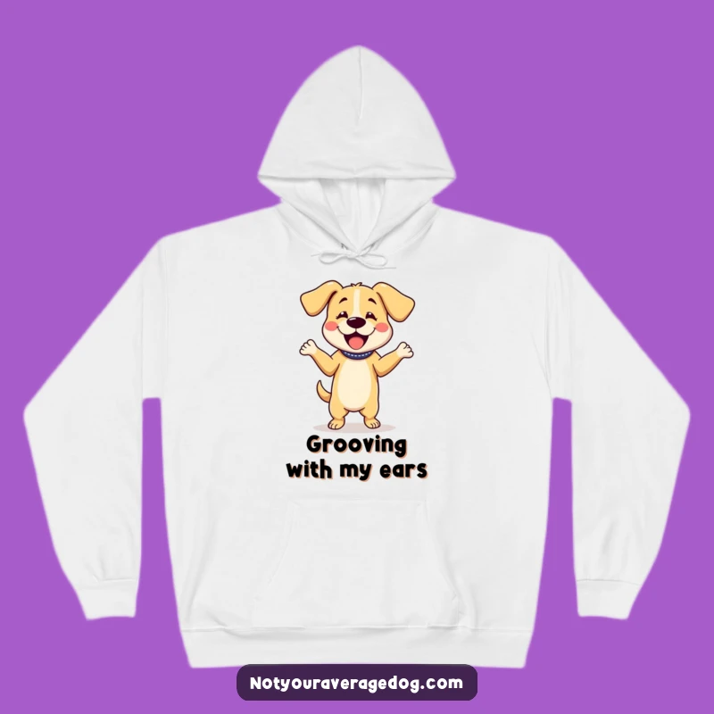 Funny Dog Dancing Hoodie: Cozy Floppy Ear Moves Wearable Party Favor