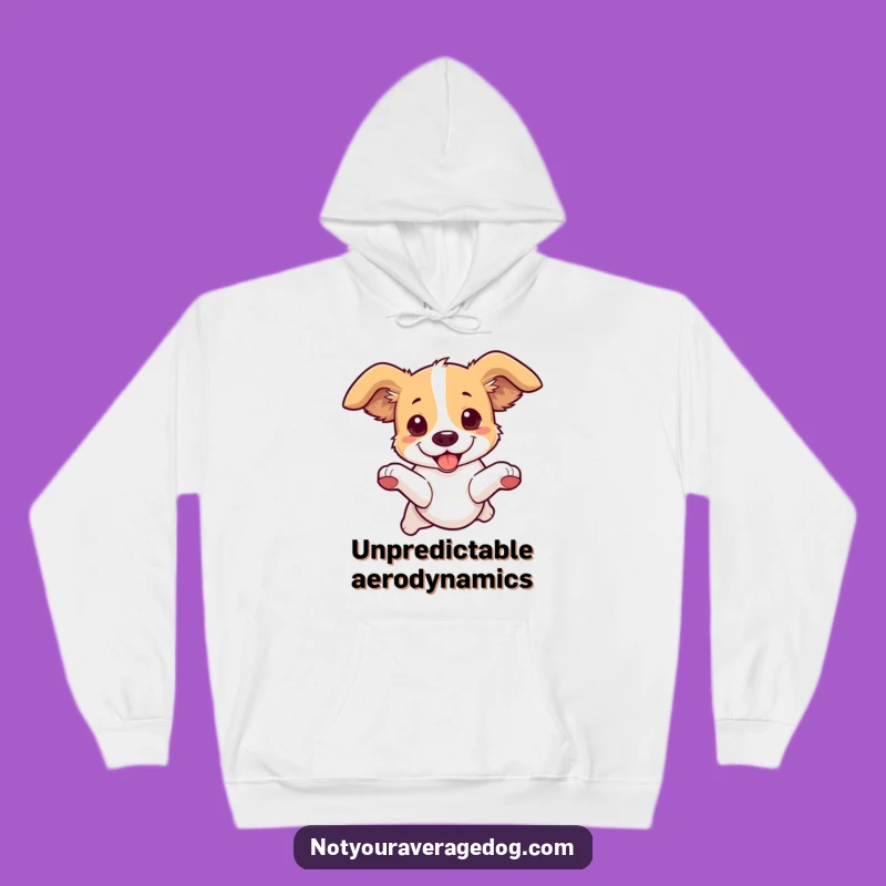 Funny Dog Leaping Hoodie: Cozy & Comical Floppy Ear Design
